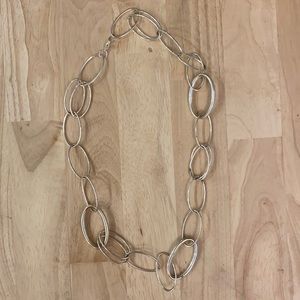 Silver chain necklace
